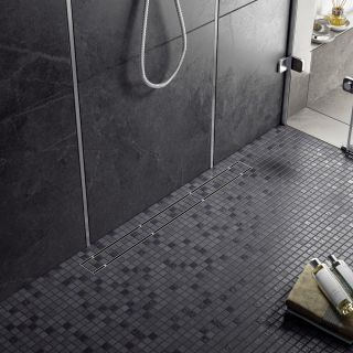 Душевой лоток Timo Drain System DS230206/01 60см с двусторонней панелью plate под плитку сатин